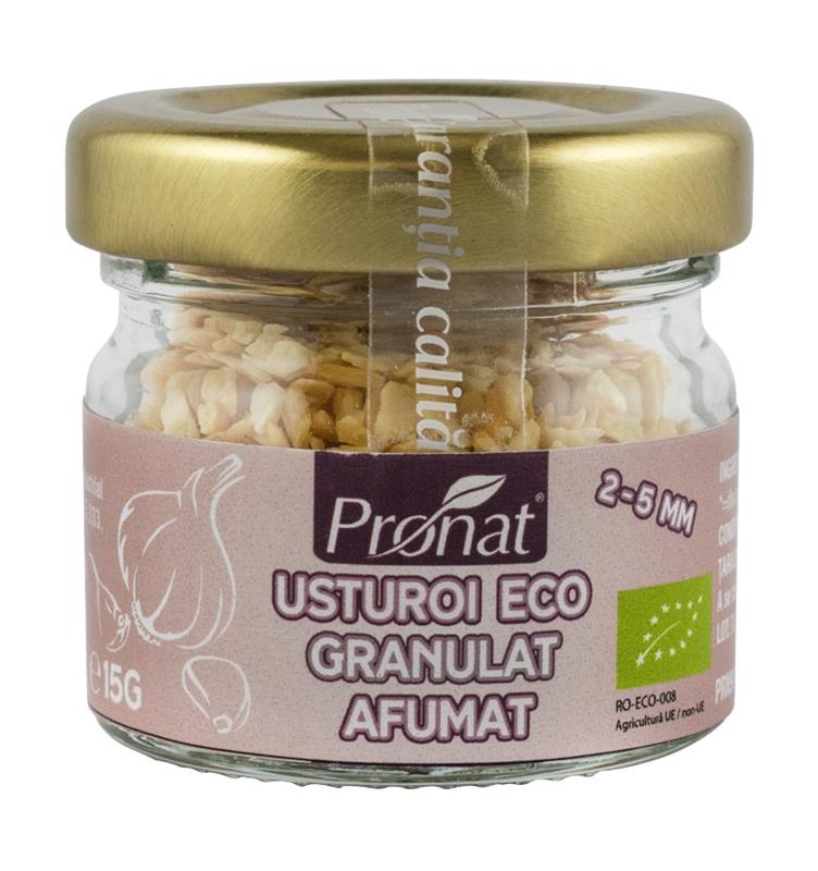 Usturoi Granulat Afumat Bio 15 grame Pronat