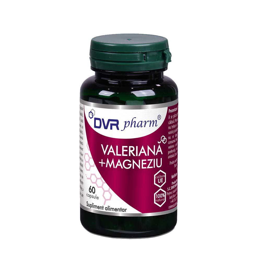 Valeriana + Magneziu 60 capsule Dvr Pharma