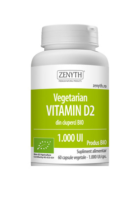 Vegetarian Vitamin D2 1000UI Zenyth 60cps