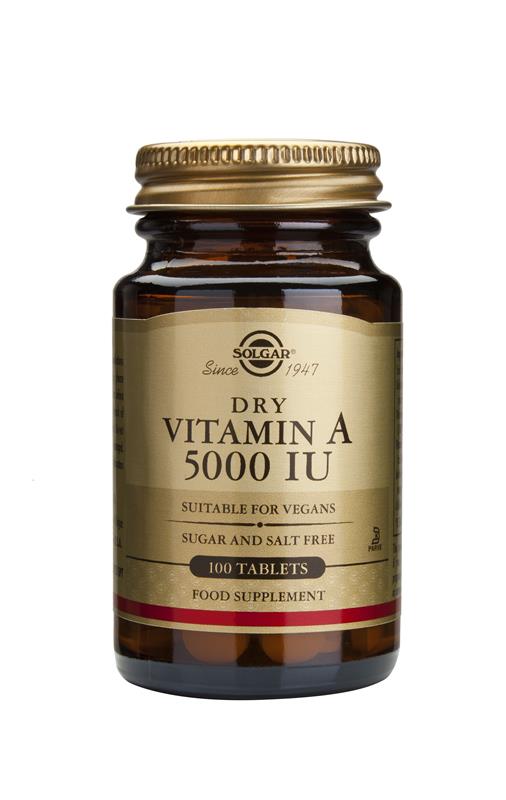 Vitamin A 5000IU Solgar 100cps