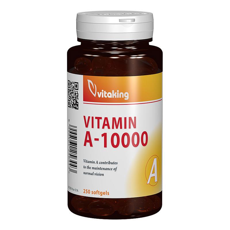 Vitamina A 10000UI 250 capsule gelatinoase Vitaking