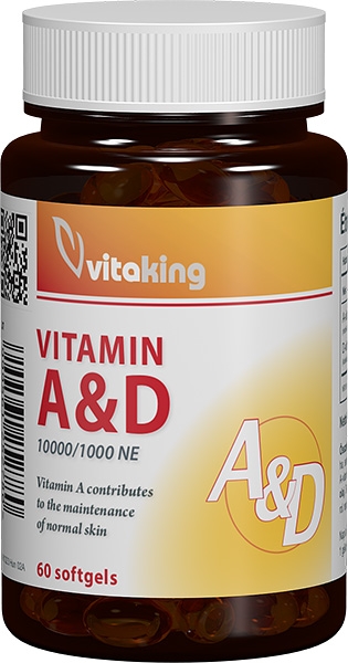 Vitamina A si D (10.000/1.000UI) Vitaking 60cps