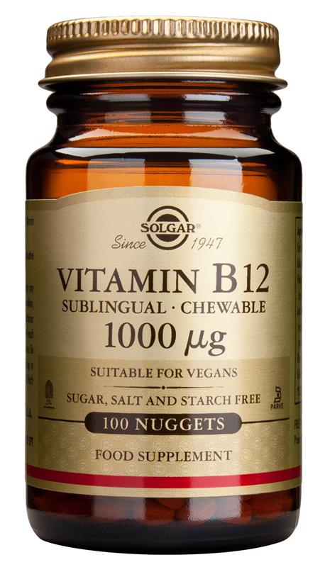 Vitamina B-12 1000mg Solgar 100tbl