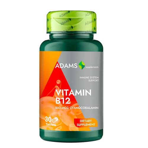 Vitamina B12 500mcg 30 capsule Adams