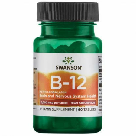Vitamina B12 Methylcobalamin 5000 mcg 60 capsule Swanson