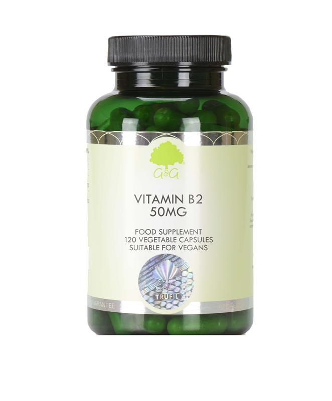Vitamina B2 50mg Riboflavina 120cps G&G