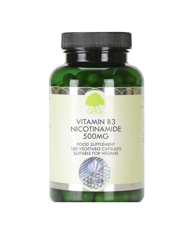 Vitamina B3 Nicotinamida 500mg 120cps G&G