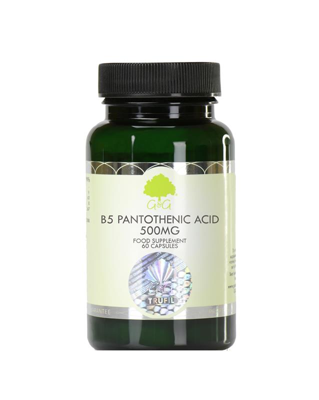 Vitamina B5 Acid Pantotenic 500mg 60cps G&G