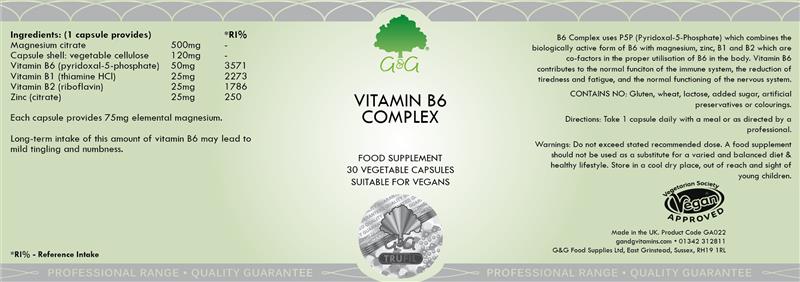 Vitamina B6 Complex 30cps G&G