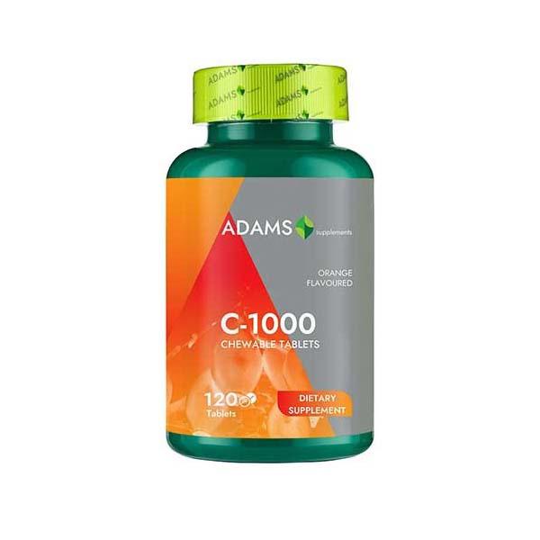Vitamina C-1000 120 tablete masticabile Adams Vision