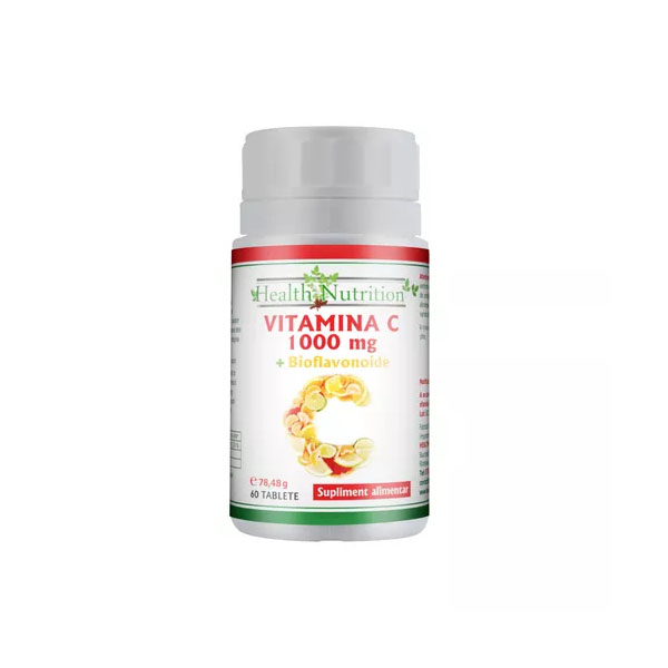 Vitamina C 1000 miligrame + Bioflavonoide 60 tablete Health Nutrition