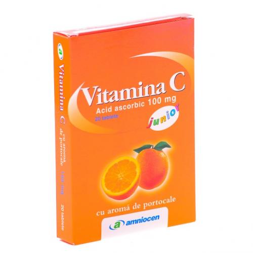 Vitamina C 100mg Portocale Amniocen 20tbl