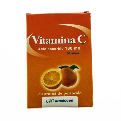 Vitamina C 180mg Portocale Amniocen 20tbl