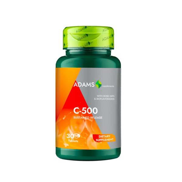 Vitamina C 500 miligrame cu Macese Adams Vision 30tb