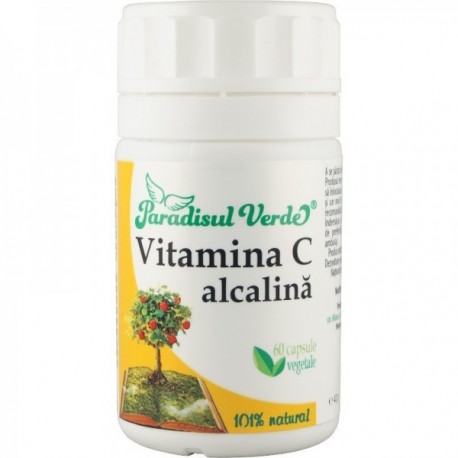 Vitamina C Alcalina 60 capsule Paradisul Verde