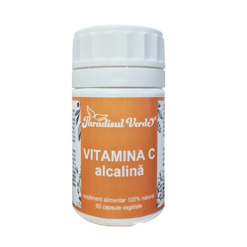 Vitamina C Alcalina 60 capsule Paradisul Verde