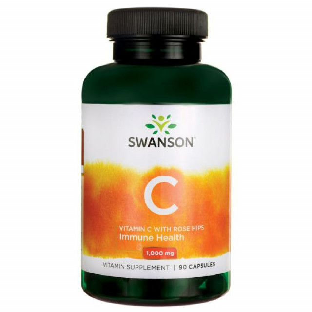Vitamina C cu Extract de Macese 1000 miligrame 90 capsule Swanson