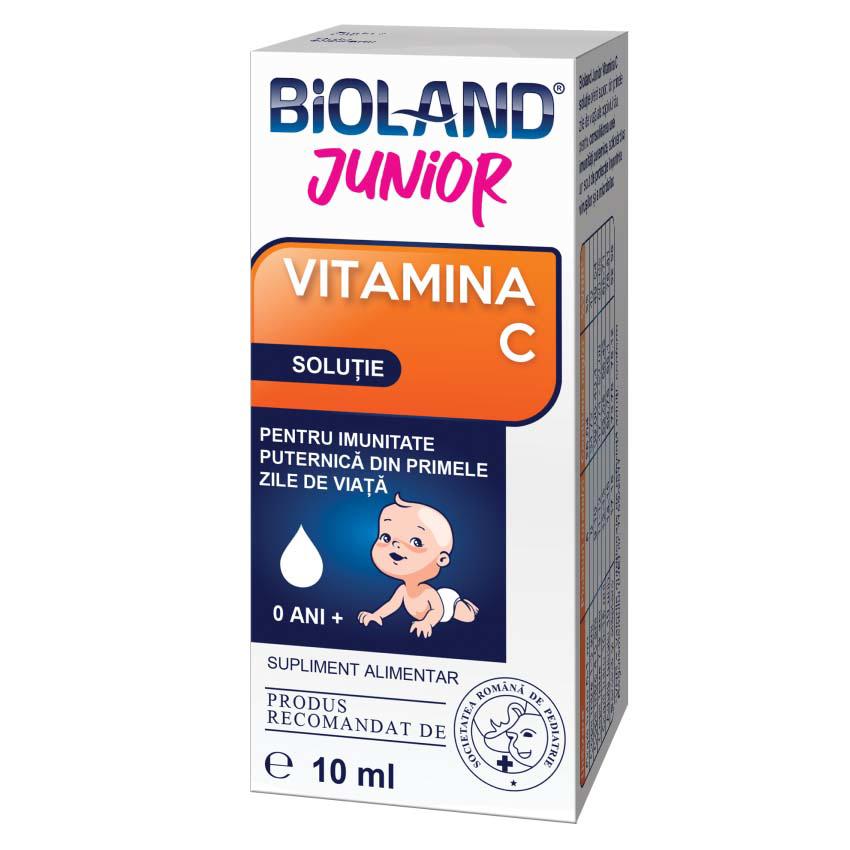 Vitamina C Junior Solutie Bioland Biofarm 10ml