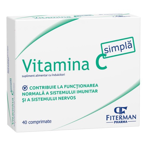 Vitamina C Simpla 180 miligrame 40 comprimate de Supt Fiterman