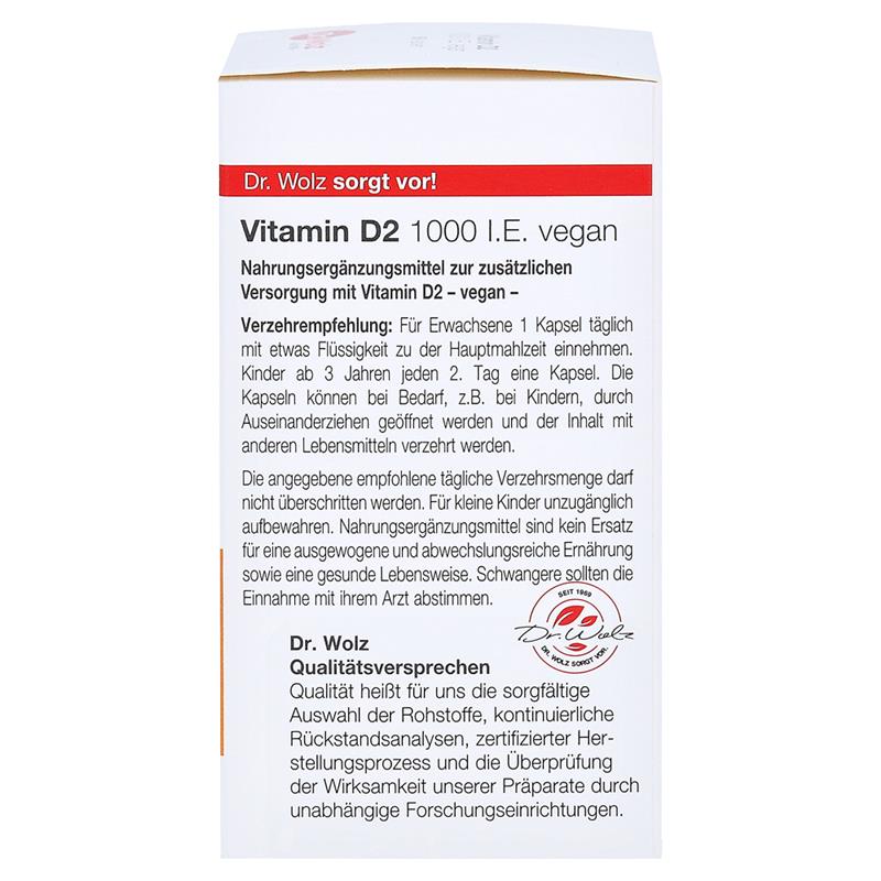 Vitamina D2 1000 I.E.Vegan 60 capsule Dr.Wolz