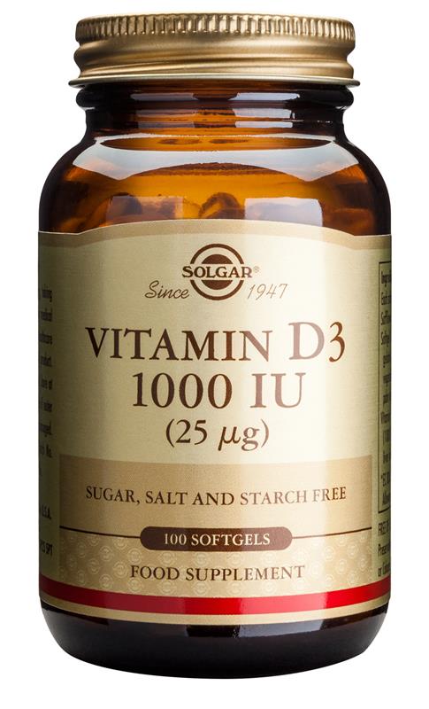 Vitamina D3 1000ui Solgar 100cps