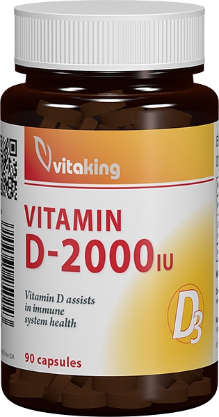 Vitamina D3 2000UI Vitaking 90cps