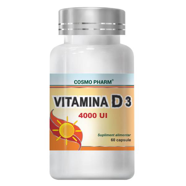 Vitamina D3 4000UI 60 capsule Cosmo Pharm