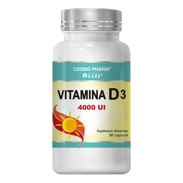 Vitamina D3 4000UI 90 capsule Cosmo Pharm