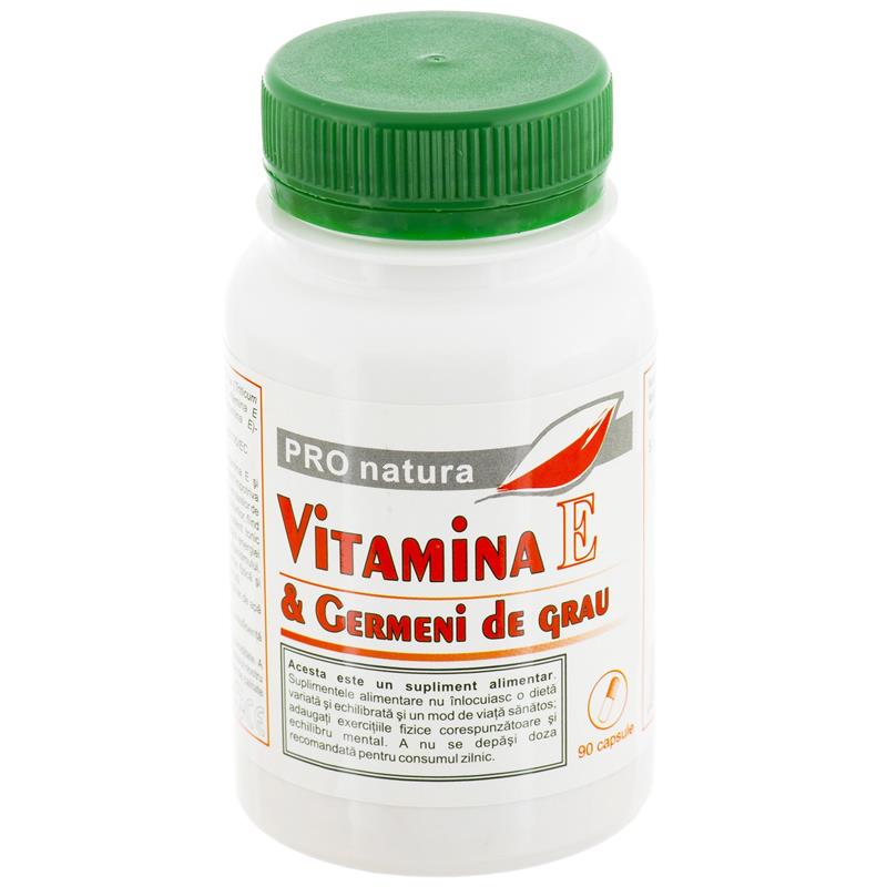 Vitamina E cu Germeni de Grau 90cps Medica