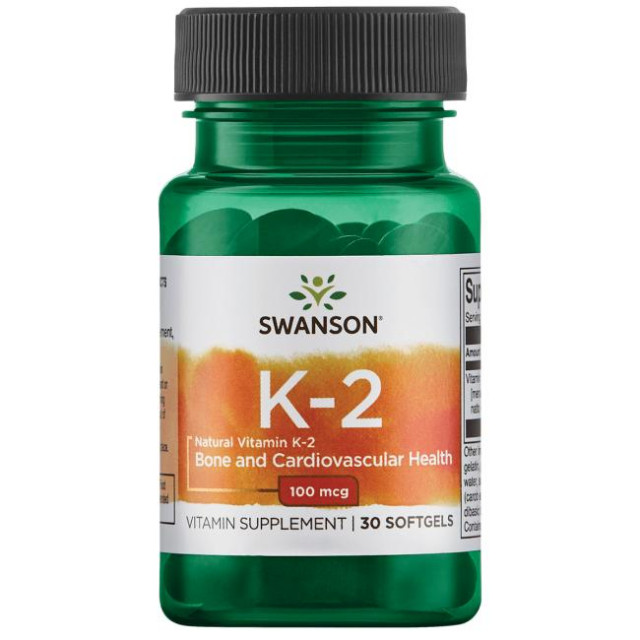 Vitamina K2 ( Menaquinone ) 100 miligrame 30 capsule Swanson