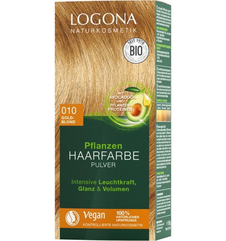 Vopsea de Par Blond Auriu Bio Nuanta 010 100gr Logona