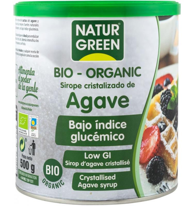 Zahar Obtinut din Cristalizarea Siropului de Agave Bio 500gr Natur Green