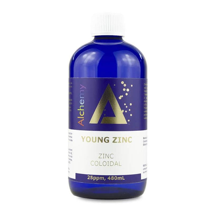 Zinc Coloidal Young Zinc 25 ppm Alchemy 480 mililitri Aghoras