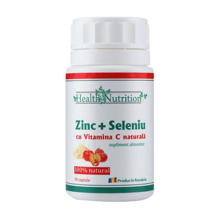 Zinc cu Seleniu si Vitamina C 90cps Health Nutrition