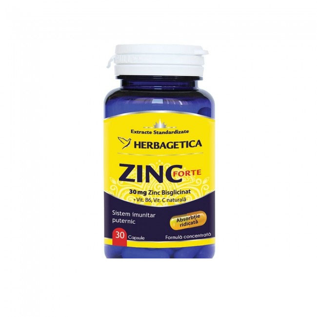 Zinc Forte 30 capsule Herbgetica