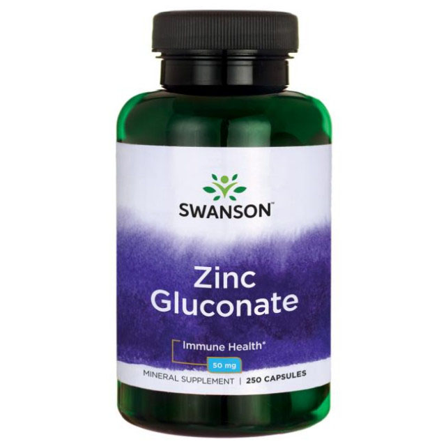 Zinc Gluconate 50 miligrame 250 capsule Swanson