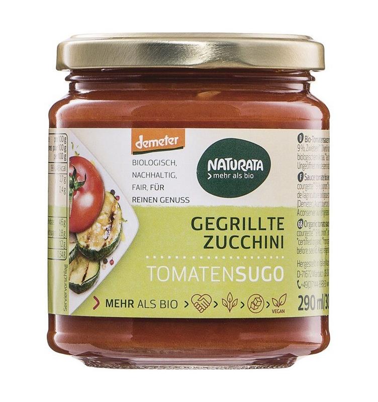 Zucchini la Gratar in Sos de Rosii Demeter si Bio 290 mililitri / 300 grame Naturata