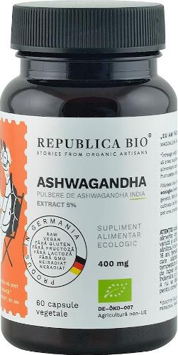 Ashwagandha Republica Bio 60cps