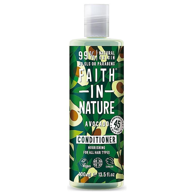 Balsam Natural Hidratant cu Avocado pentru Toate Tipurile de Par 400 mililitri Faith In Nature