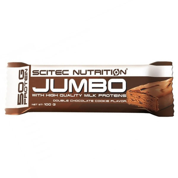 Batoane Proteice Jumbo Bar cu Aroma Cookie Dublu de Ciocolata 15 bucati Scitec Nutrition