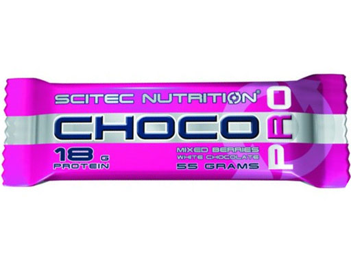 Baton Proteic Choco Pro Aroma Fructe de Padure si Ciocolata Alba 20 bucati Scitec Nutrition