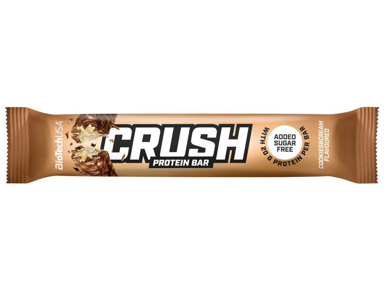 Baton Proteic Crush Bar Cookies Cream 64 grame Bio Tech USA