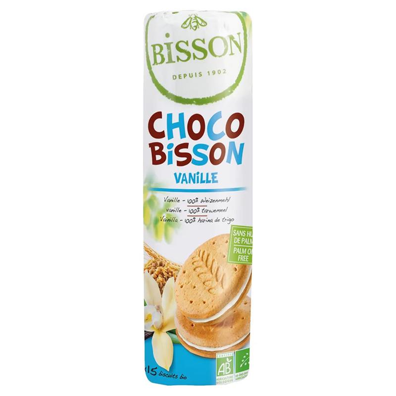 Biscuiti cu Crema de Vanilie Bio 300 grame Bisson