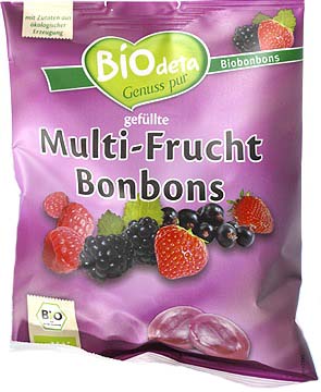 Bomboane Bio cu Fructe de Padure Biodeta 75gr