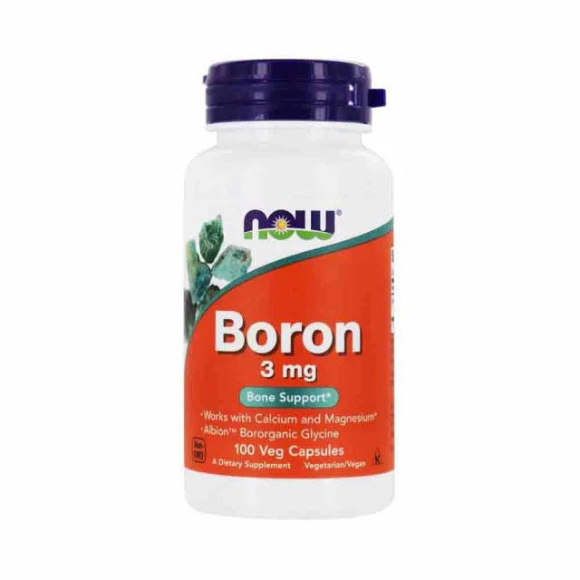 Boron Bor Mineral 3 miligrame 100 capsule Now Foods