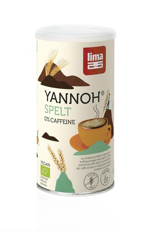 Cafea din Cereale Bio Yannoh Instant cu Spelta 90gr Lima