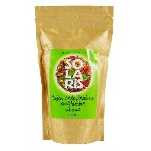 Cafea Verde Arabica Macinata cu Ghimbir Solaris 260gr