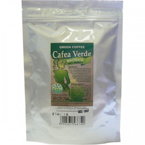 Cafea Verde Macinata Herbavit 250gr