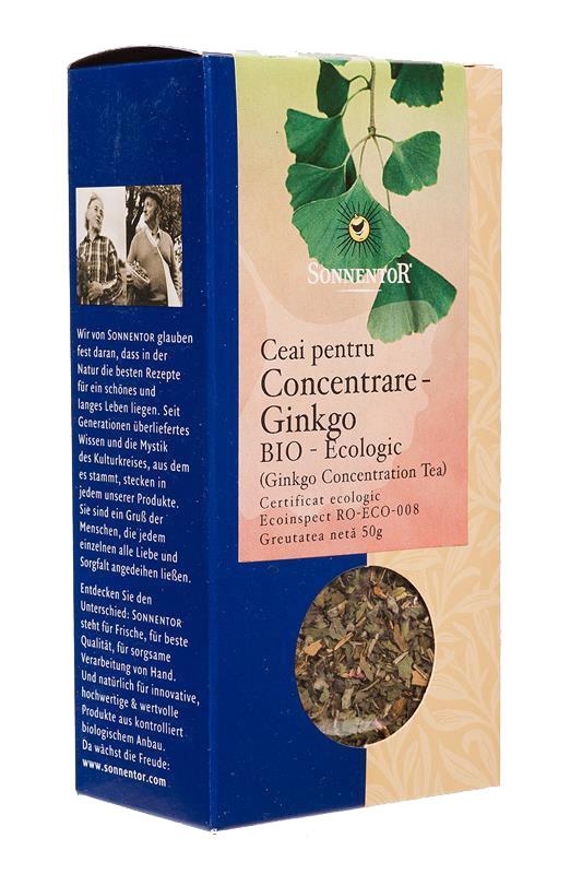 Ceai pentru Concentratie -Ginkgo Bio Sonnentor 50gr