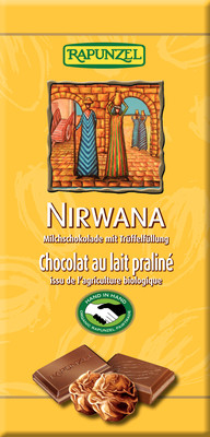Ciocolata Bio Nirwana cu Praline Rapunzel 100gr